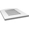 Ekena Millwork Arch Top Surface Mount PVC Gable Vent: Functional, w/ 3-1/2"W x 1"P Standard Frame, 16"W x 20"H GVPAR16X2001SF - alternate 3